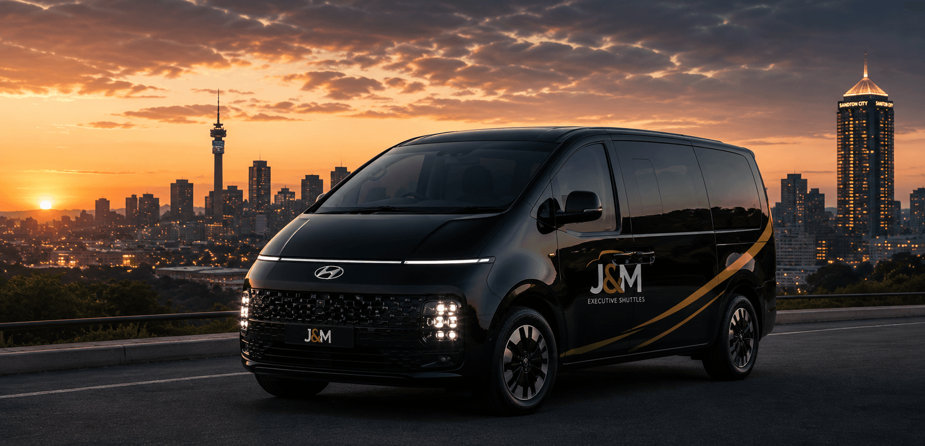 JM Shuttles Hyundai Staria for private shuttle services in Johannesburg